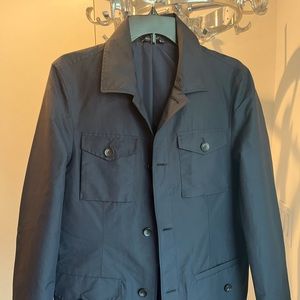 Suit Supply Navy Cotton Field Jacket. Size 36